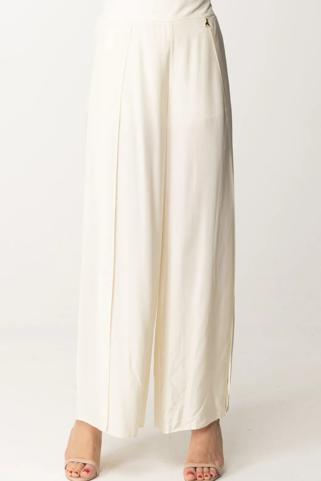 Donna Patrizia Pepe Pantaloni Ampi con Spacchi