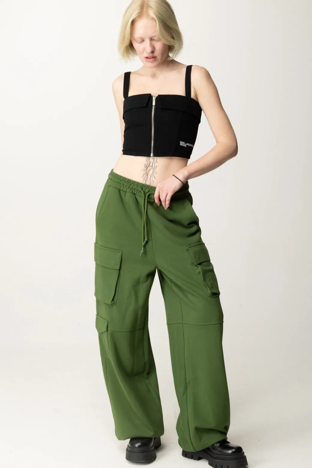 Donna Patrizia Pepe Pantaloni Cargo Relaxed Fit