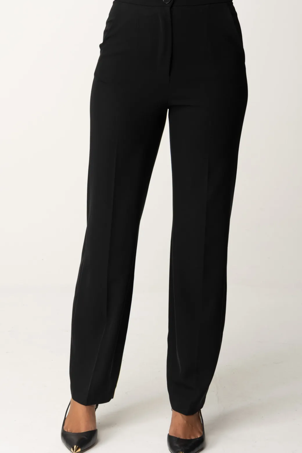 Donna Patrizia Pepe Pantaloni con Pieghe In Tessuto Stretch