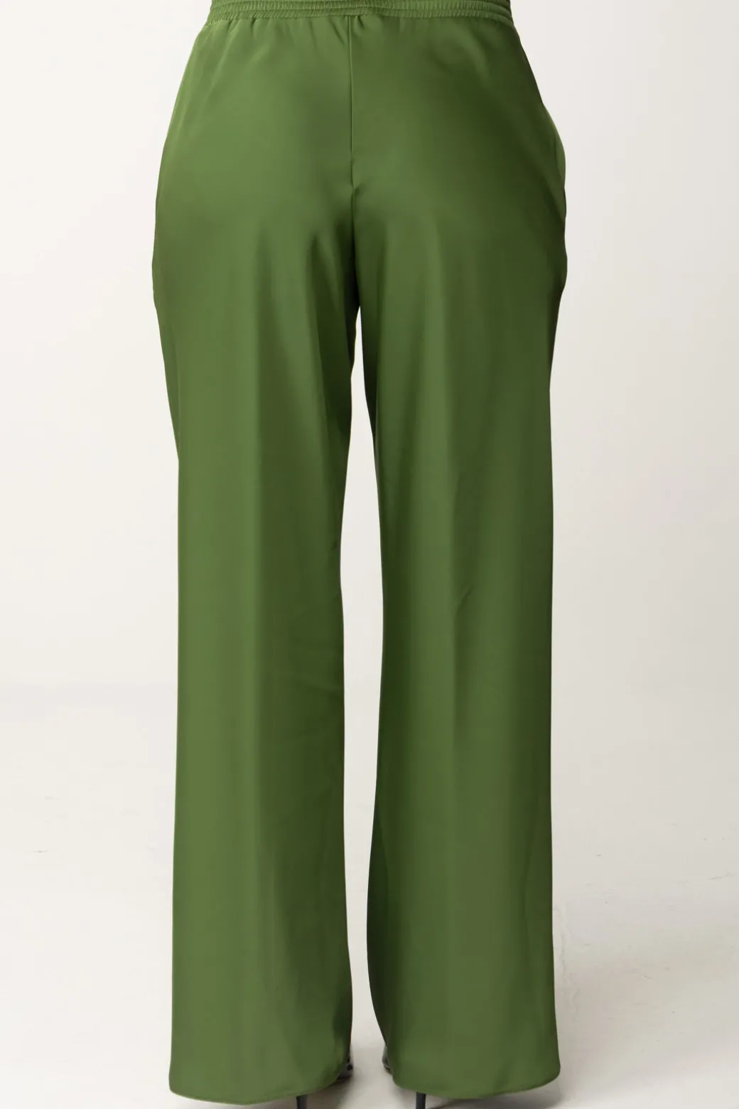 Donna Patrizia Pepe Pantaloni con Vita Elasticata e Cham Fly