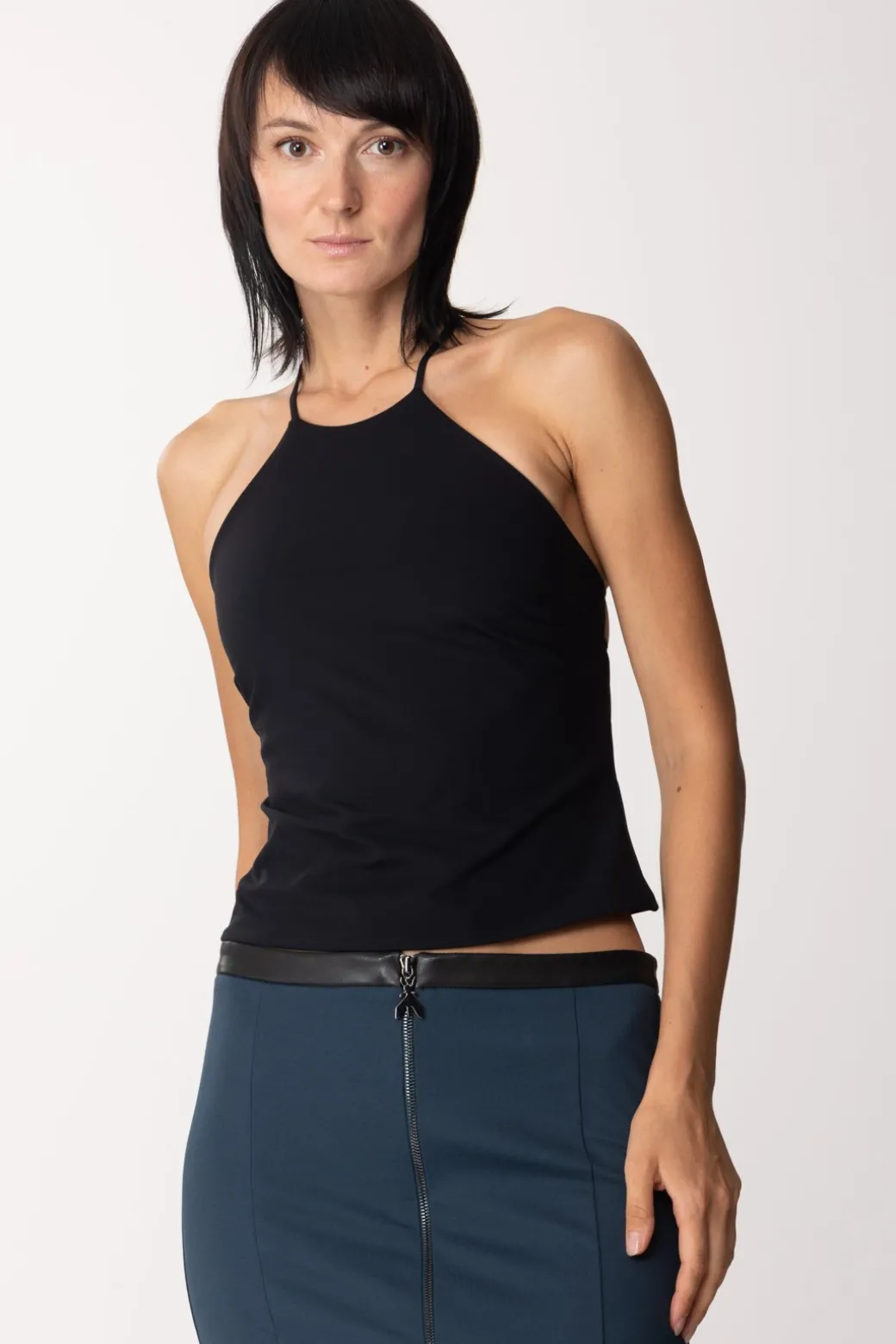 Donna Patrizia Pepe Top con Bijoux Sul Retro