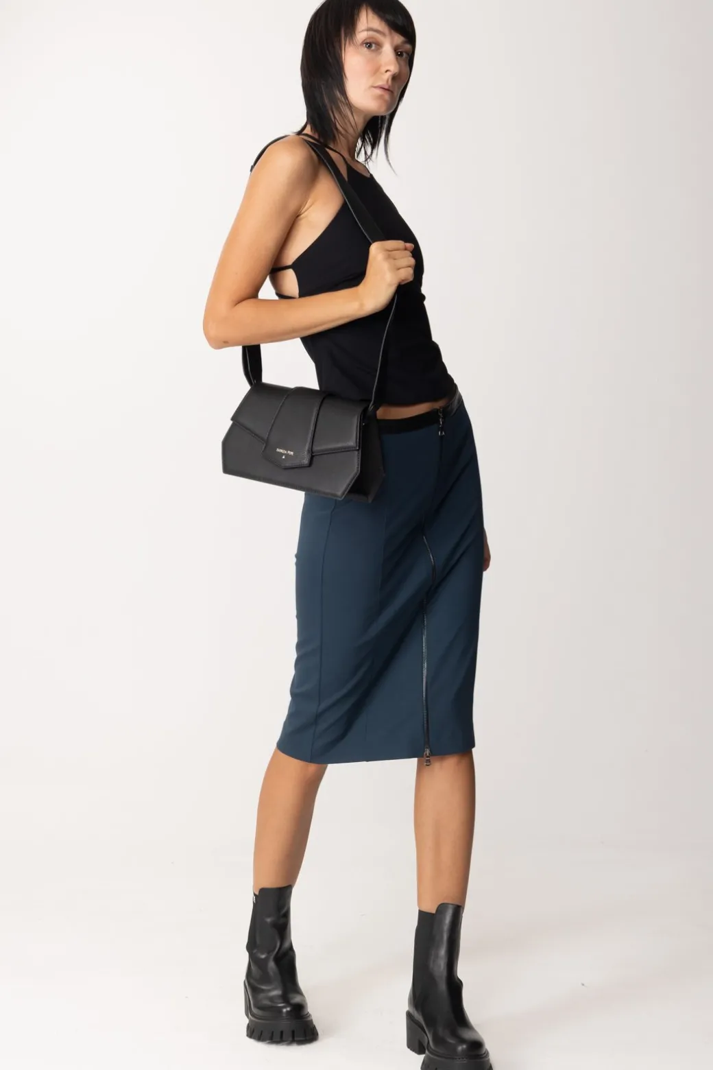 Donna Patrizia Pepe Top con Bijoux Sul Retro