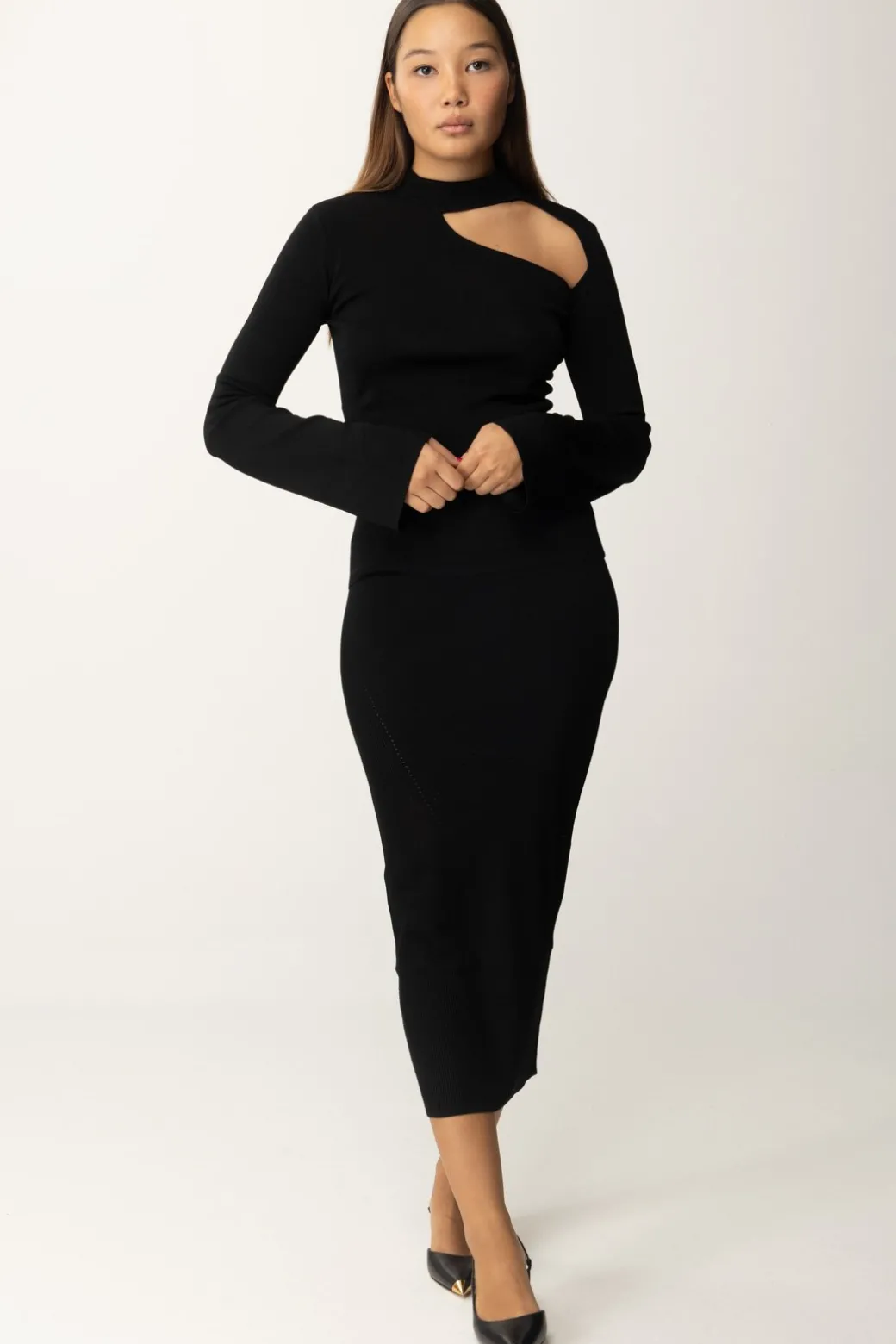 Donna Patrizia Pepe Top con Cut-out
