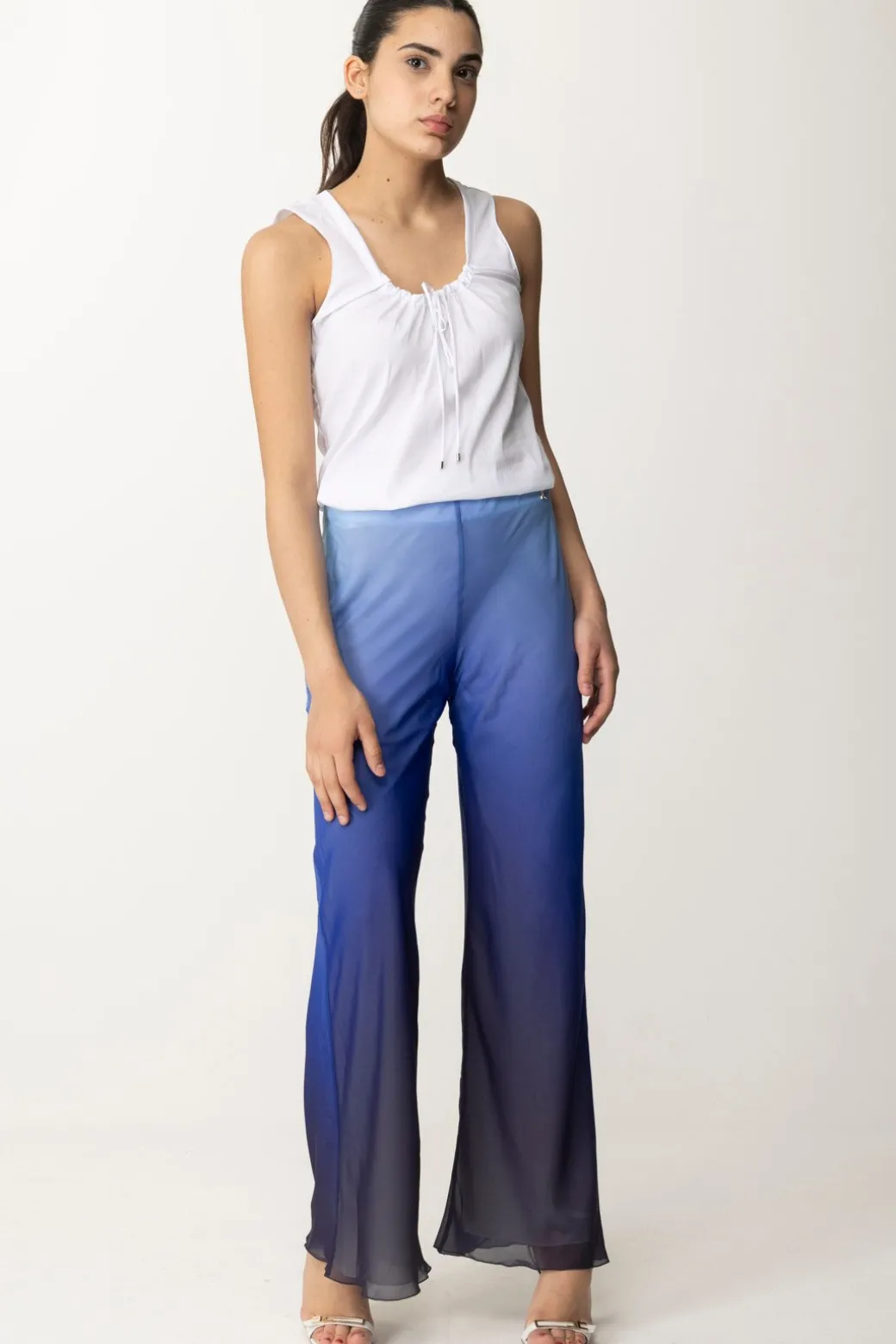 Donna Patrizia Pepe Top con Fiocchetto Annodabile