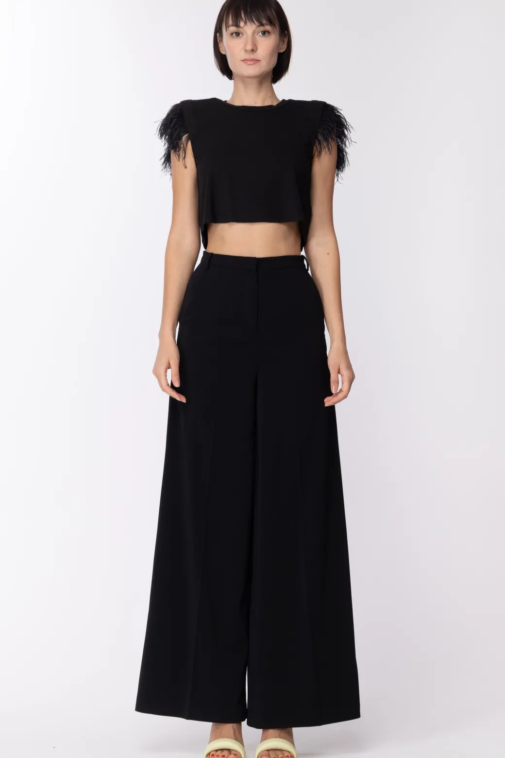 Donna Patrizia Pepe Top con Piumette