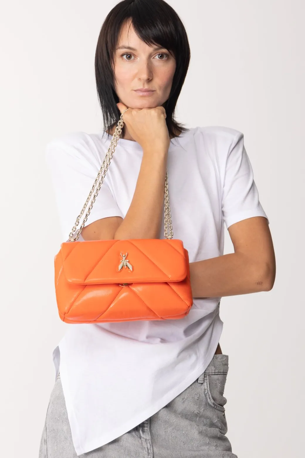 Donna Patrizia Pepe Tracolla con Patta Fly Puffy