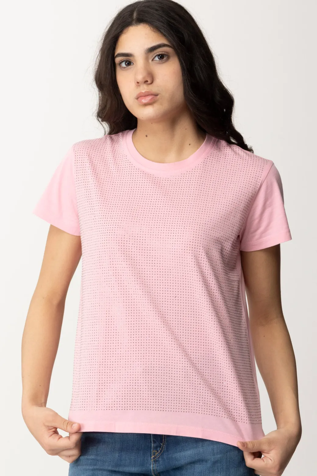 Donna Patrizia Pepe T-shirt con Strass