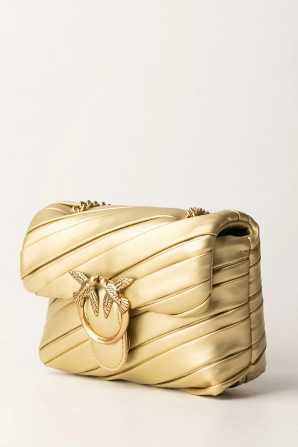 Donna Pinko Borsa a Tracolla Baby Love Puff In Oro