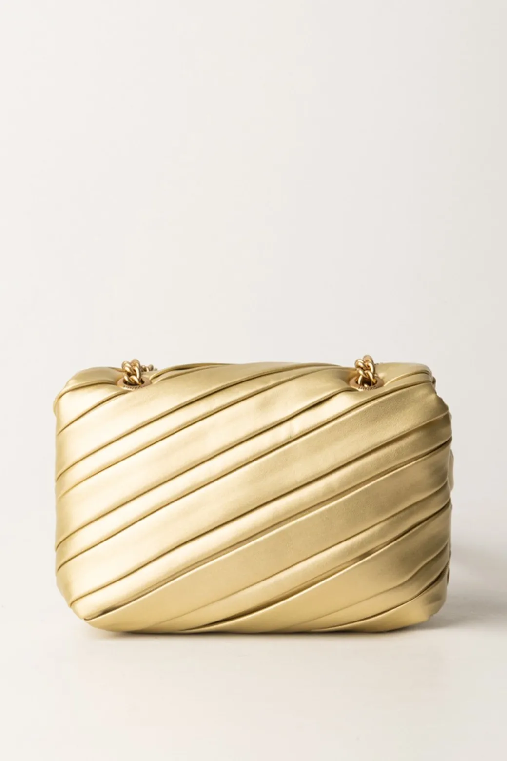Donna Pinko Borsa a Tracolla Baby Love Puff In Oro