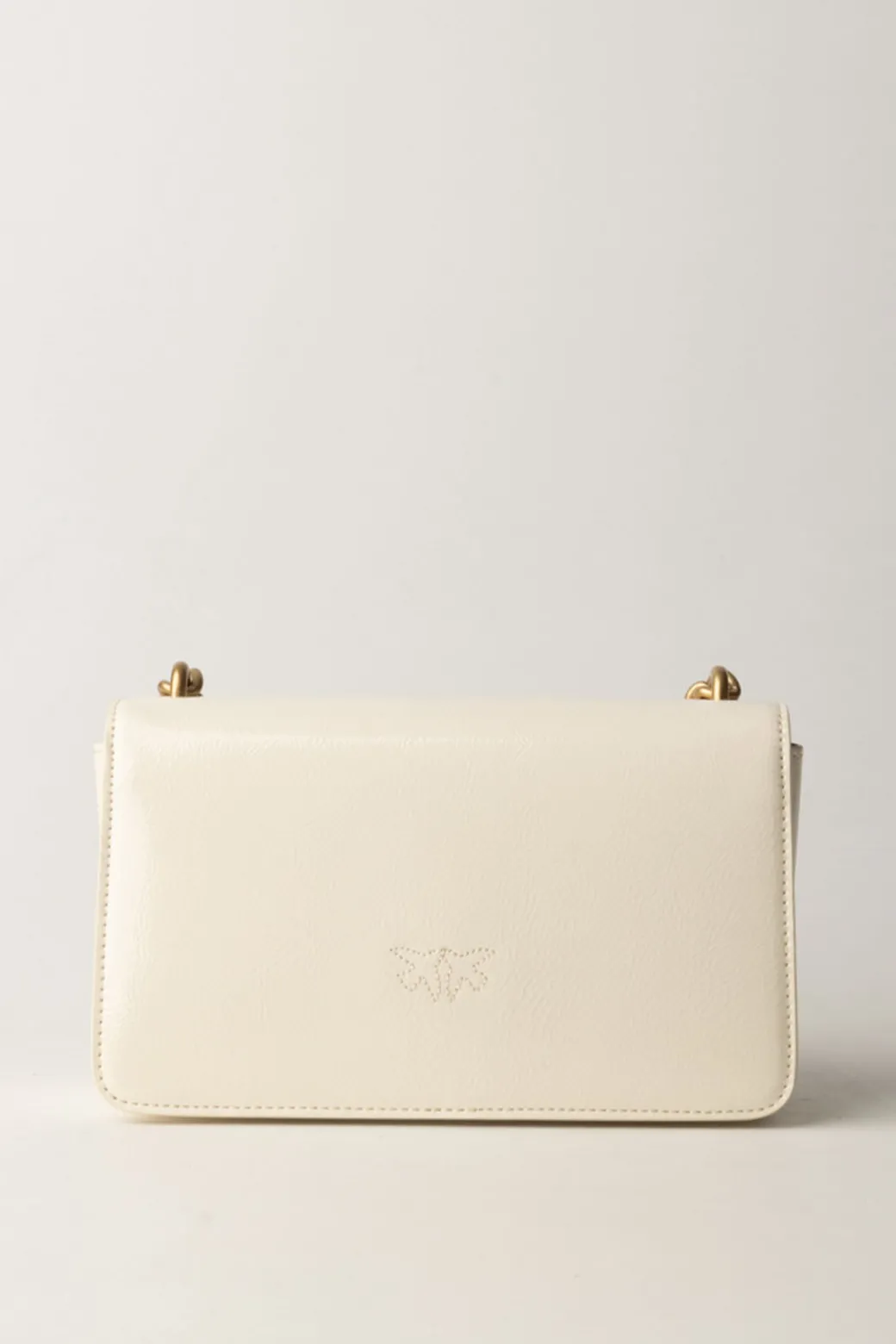 Donna Pinko Borsa Love Bag Lucida con Logo Smaltato
