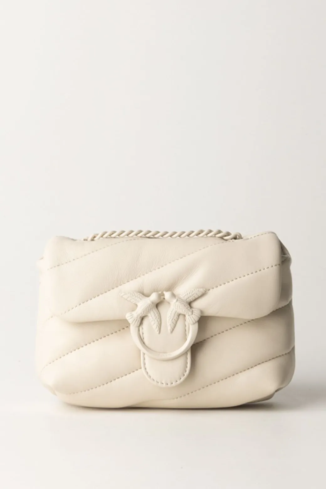 Donna Pinko Borsa Love Puff Mini con Trapuntatura Obliqua