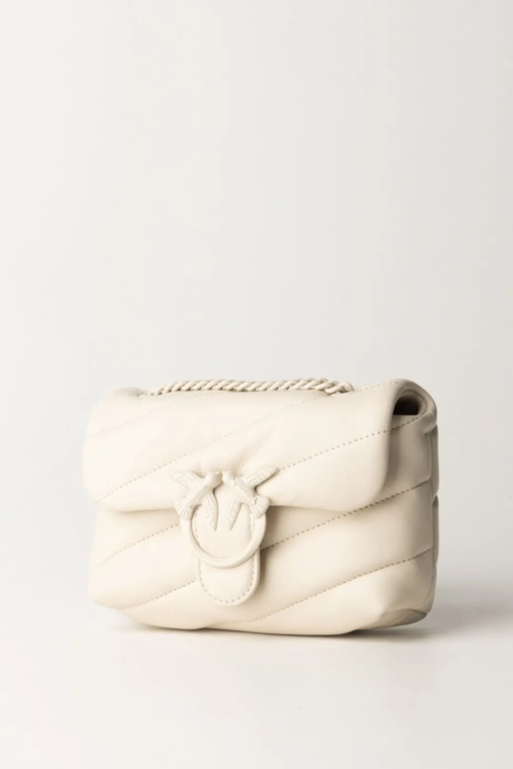 Donna Pinko Borsa Love Puff Mini con Trapuntatura Obliqua