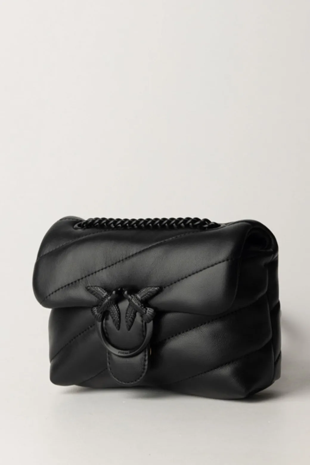 Donna Pinko Borsa Love Puff Mini con Trapuntatura Obliqua