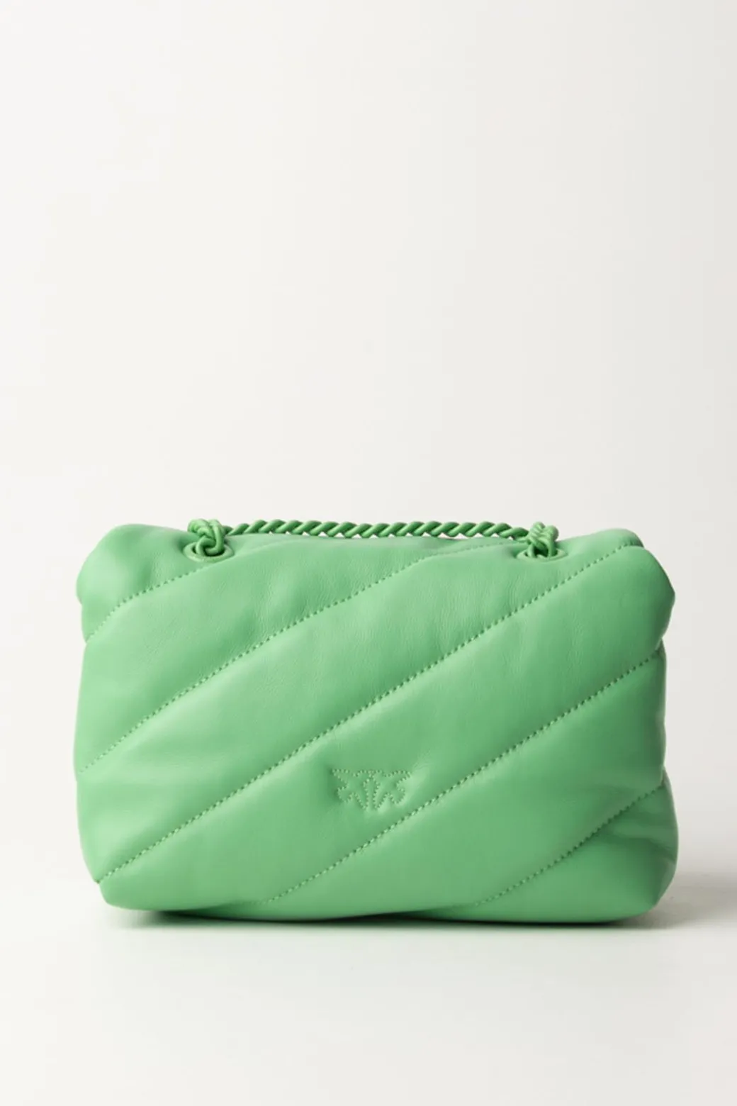 Donna Pinko Borsa Love Puff Mini con Trapuntatura Obliqua