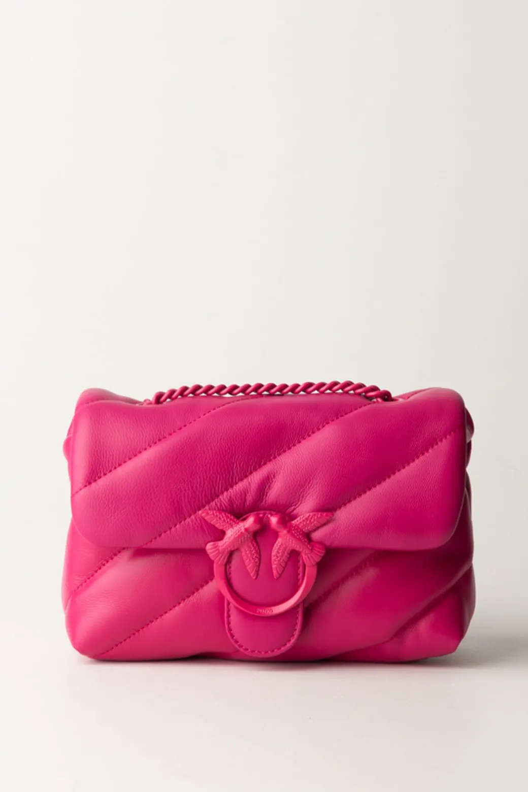 Donna Pinko Borsa Mini con Trapuntatura ObliquaPINK -BLOCK COLOR