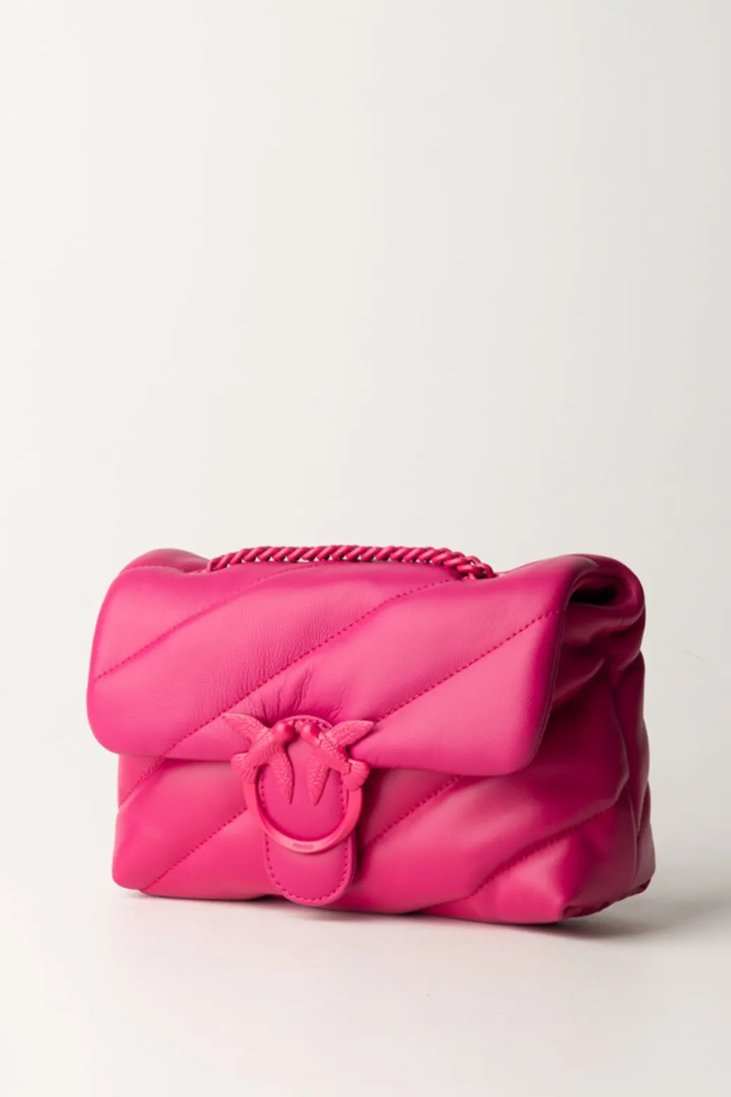 Donna Pinko Borsa Mini con Trapuntatura ObliquaPINK -BLOCK COLOR