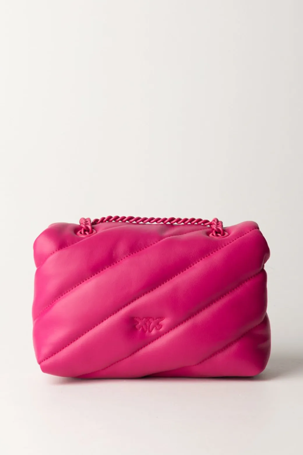 Donna Pinko Borsa Mini con Trapuntatura ObliquaPINK -BLOCK COLOR