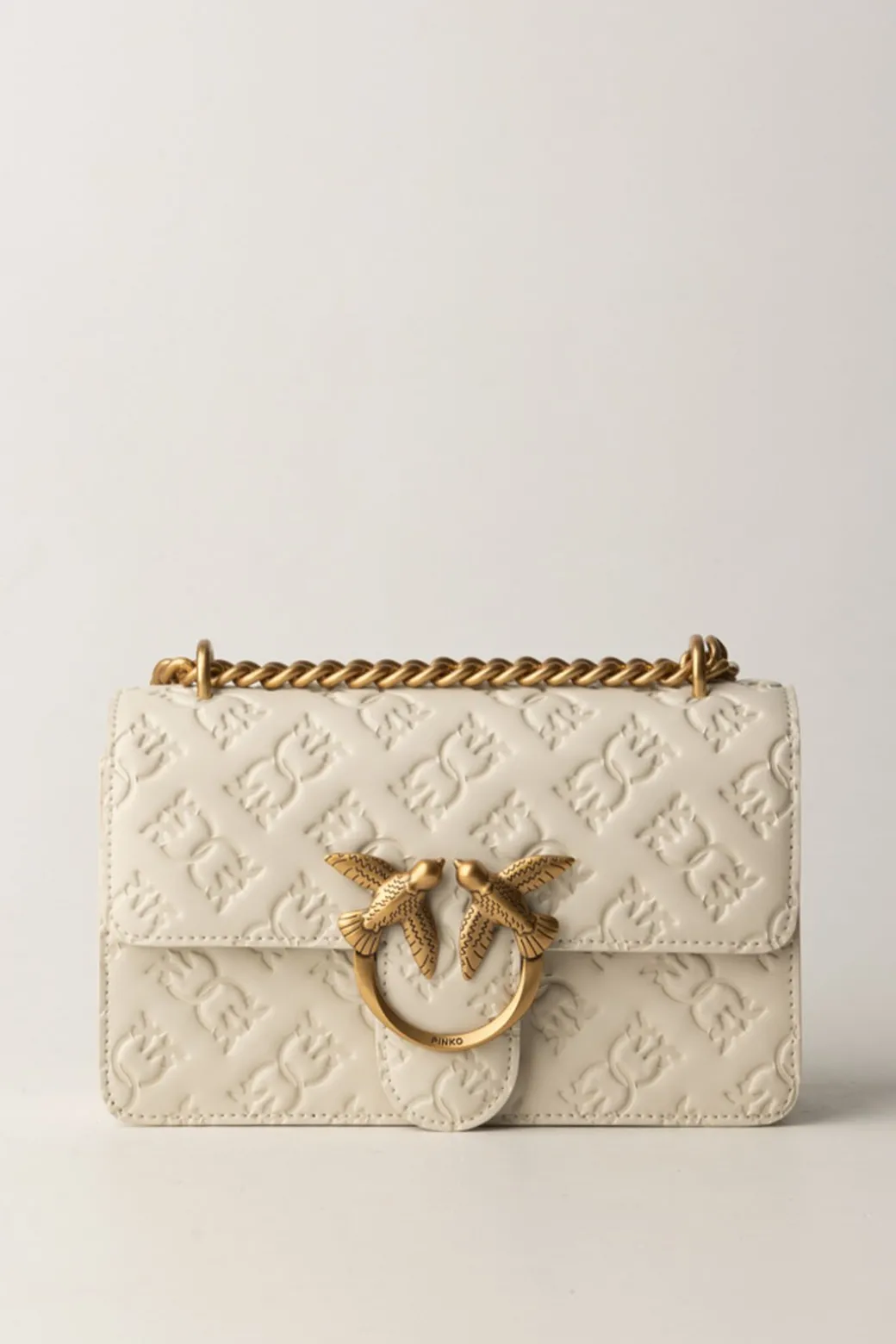 Donna Pinko Borsa Mini Love Bag con Pattern Logo