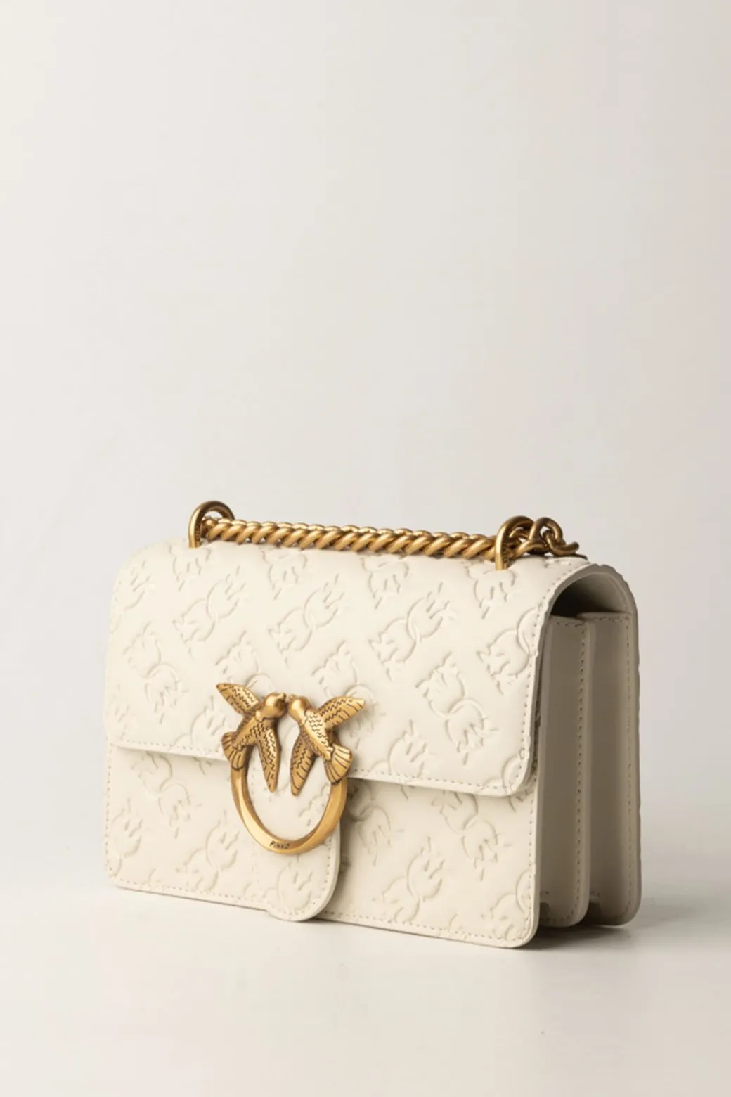 Donna Pinko Borsa Mini Love Bag con Pattern Logo