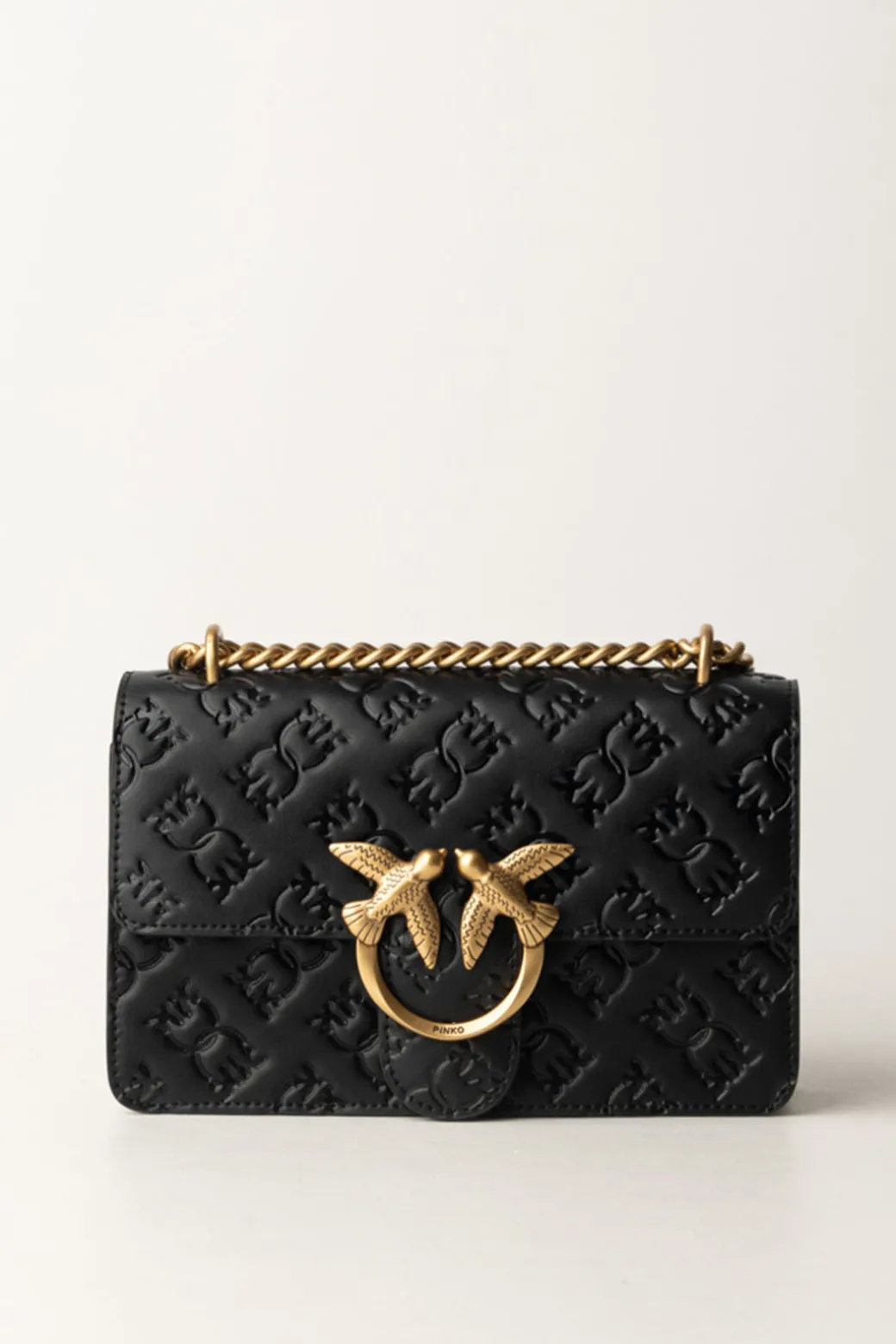 Donna Pinko Borsa Mini Love Bag con Pattern Logo