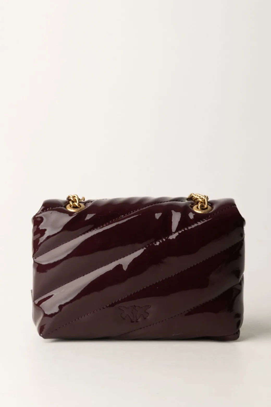 Donna Pinko Borsa Mini Love Bag Lucida e Trapuntata