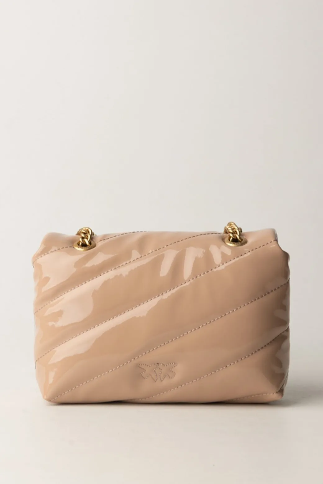 Donna Pinko Borsa Mini Love Bag Lucida e Trapuntata