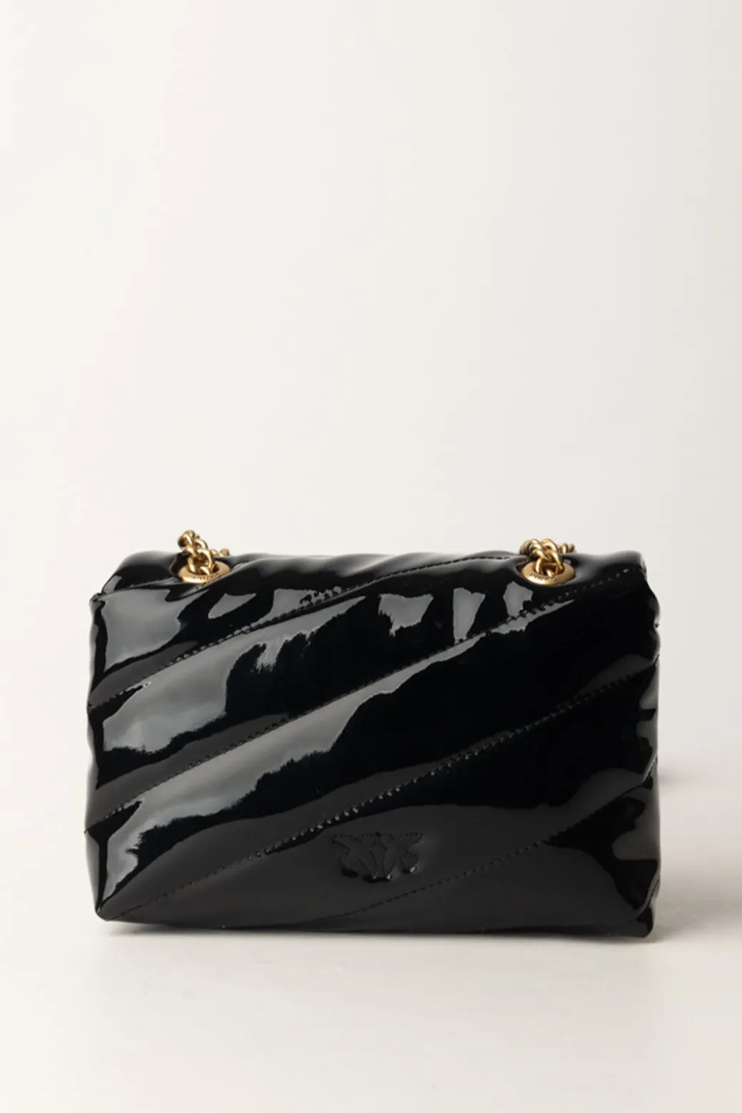 Donna Pinko Borsa Mini Love Bag Lucida e Trapuntata
