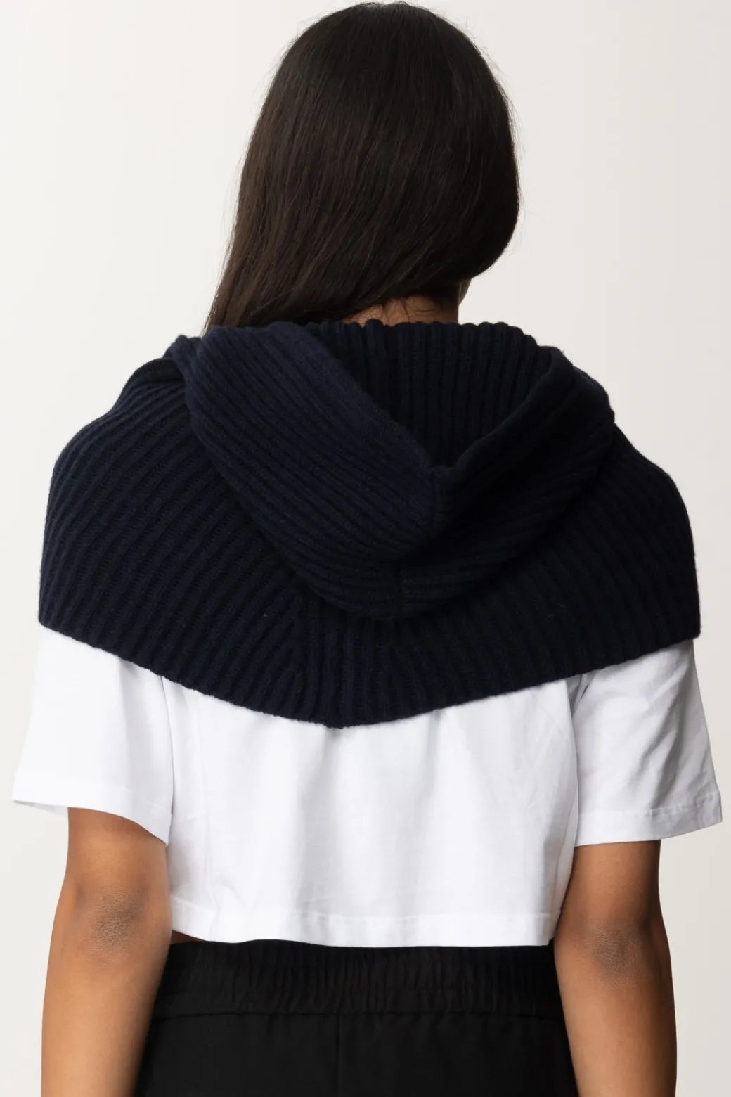 Donna Pinko Cappuccio In Maglia con Logo
