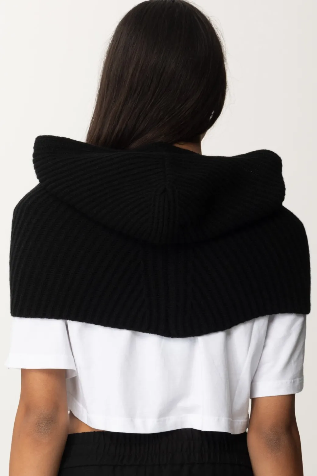 Donna Pinko Cappuccio In Maglia con Logo