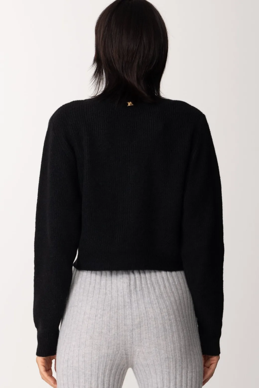 Donna Pinko Cardigan Corto con Bottoni Gioiello