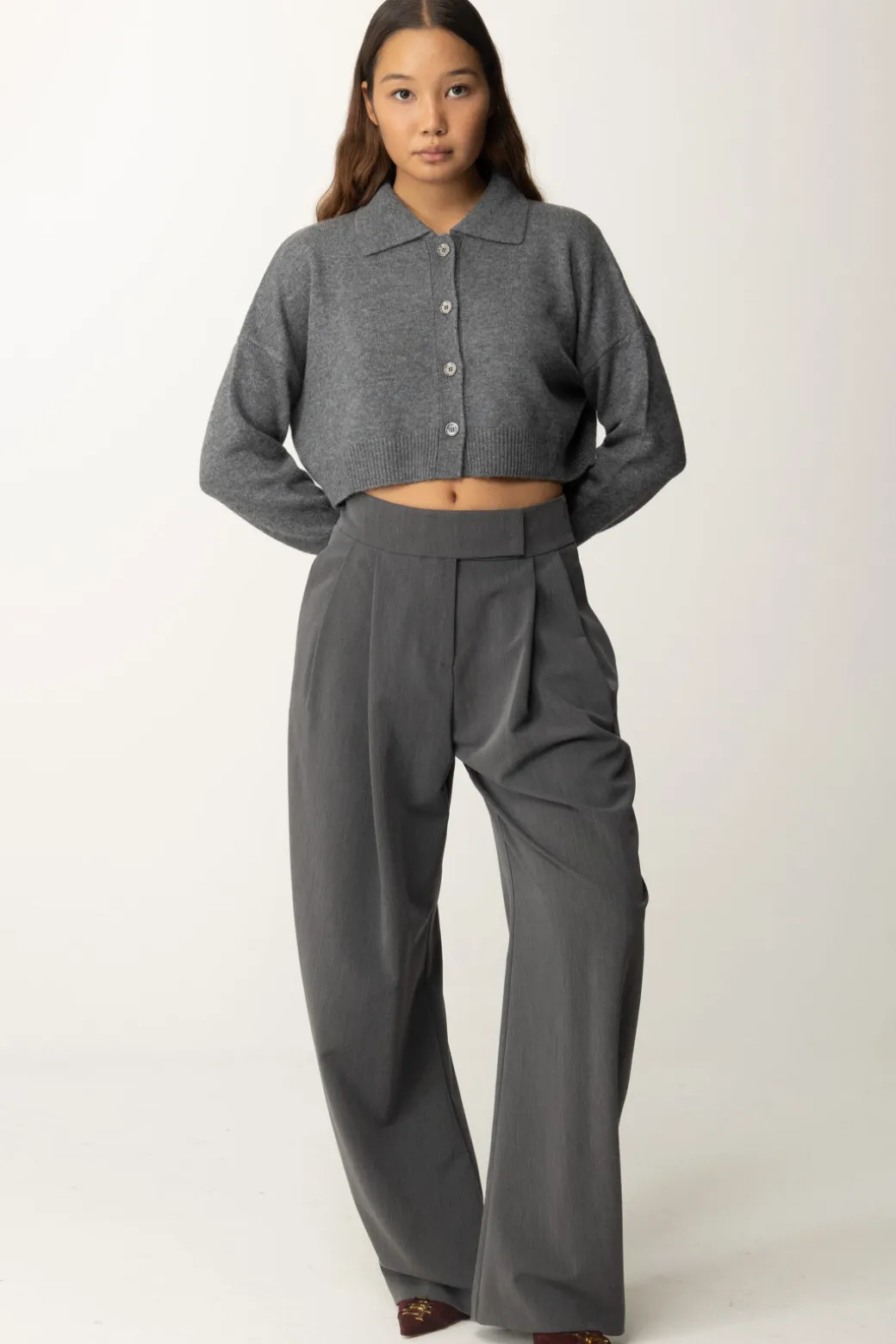 Donna Pinko Cardigan Crop con Canotta