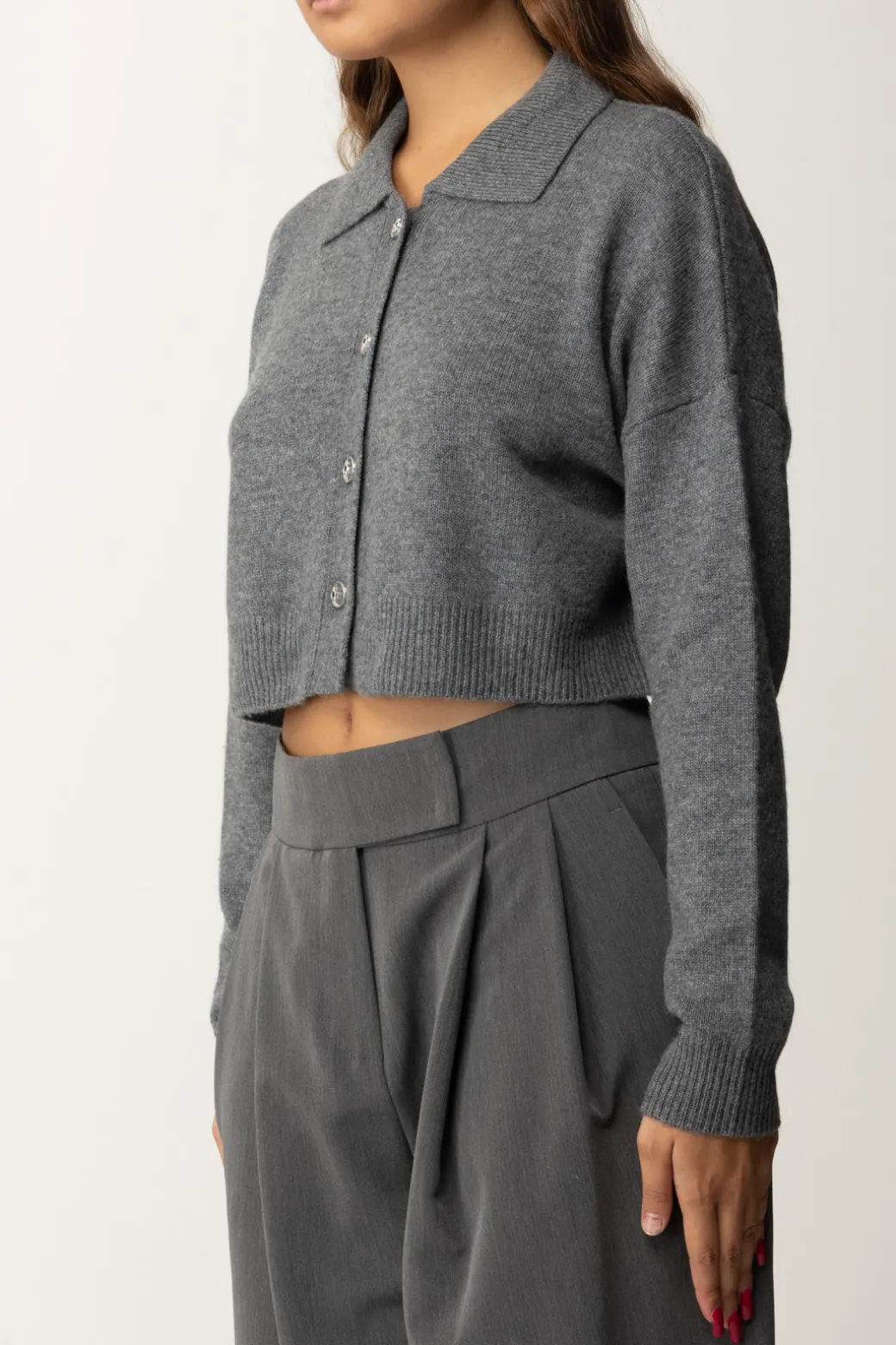 Donna Pinko Cardigan Crop con Canotta