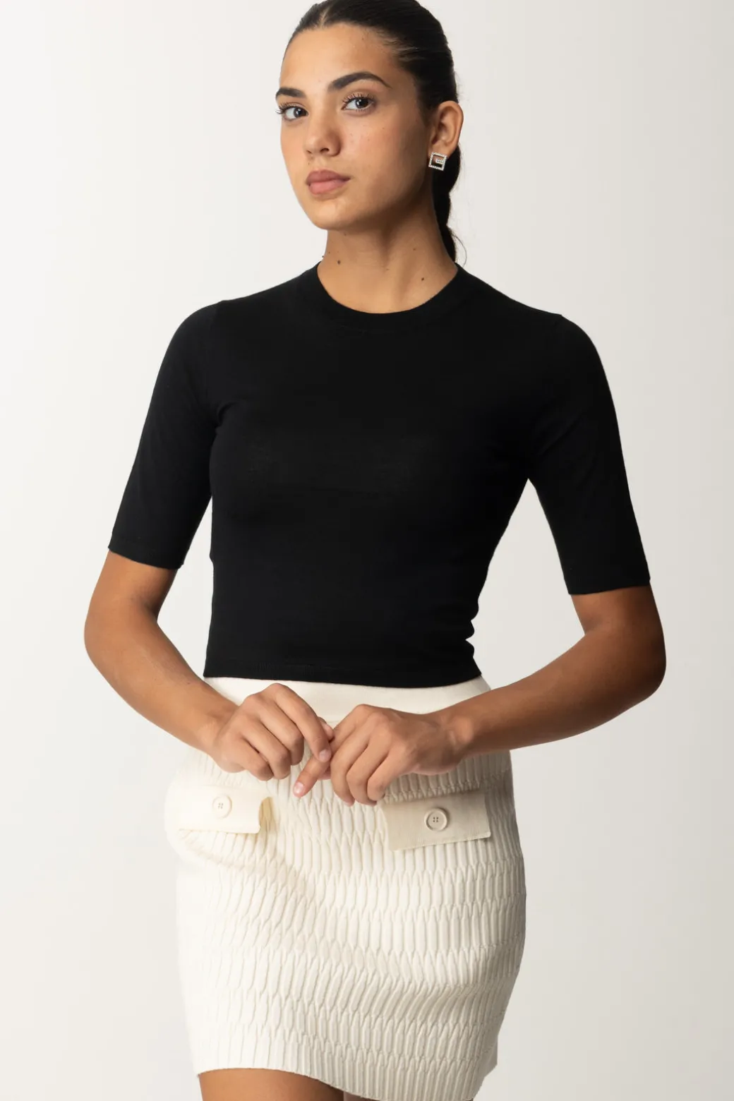 Donna Pinko Maglia Corta Aderente