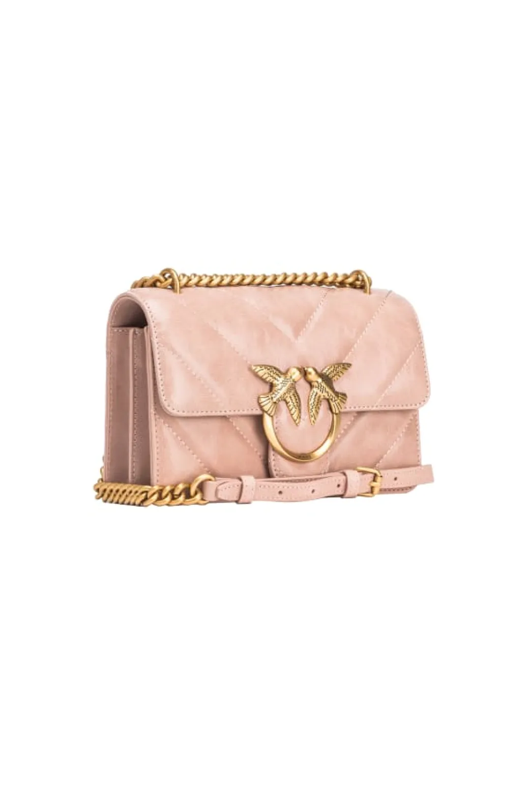 Donna Pinko Mini Love Bag In Pelle Effetto Used