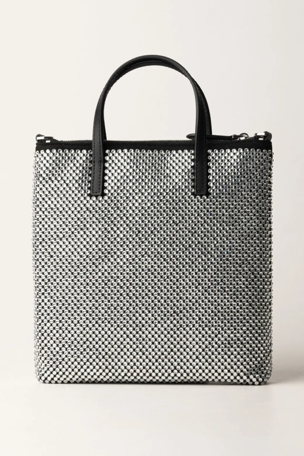 pinko_mini_shopper_strass_gioiellonero_limousineshiny_nickel_3.webp Donna Pinko Mini Shopper Strass Gioiello