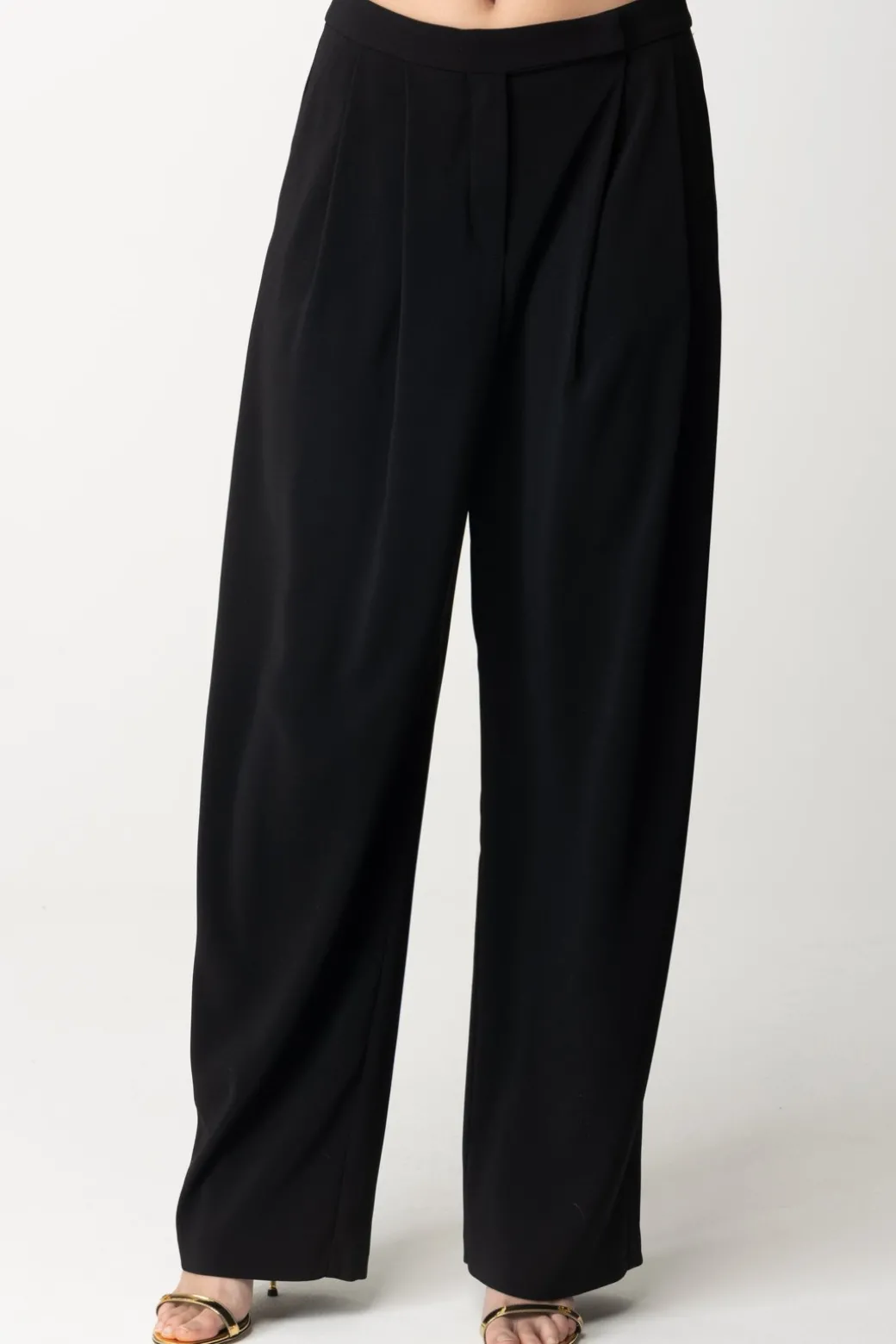 Donna Pinko Pantaloni con Pieghe In Crepe Stretch