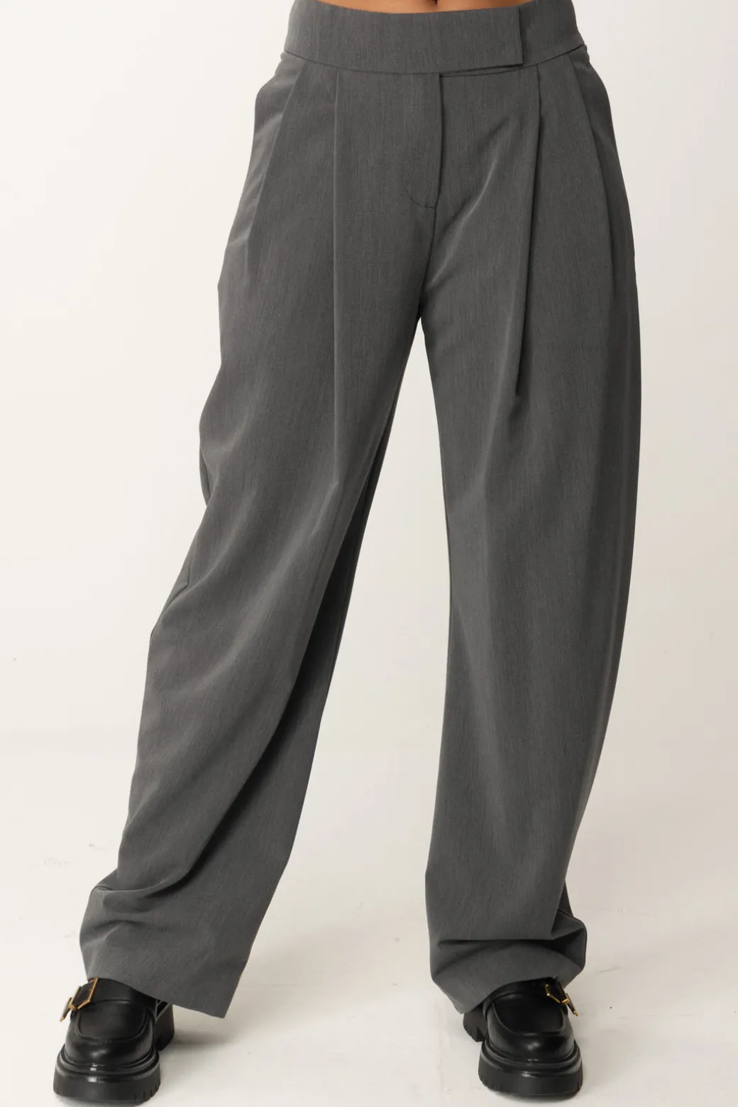 Donna Pinko Pantaloni Wide Leg con Pinces