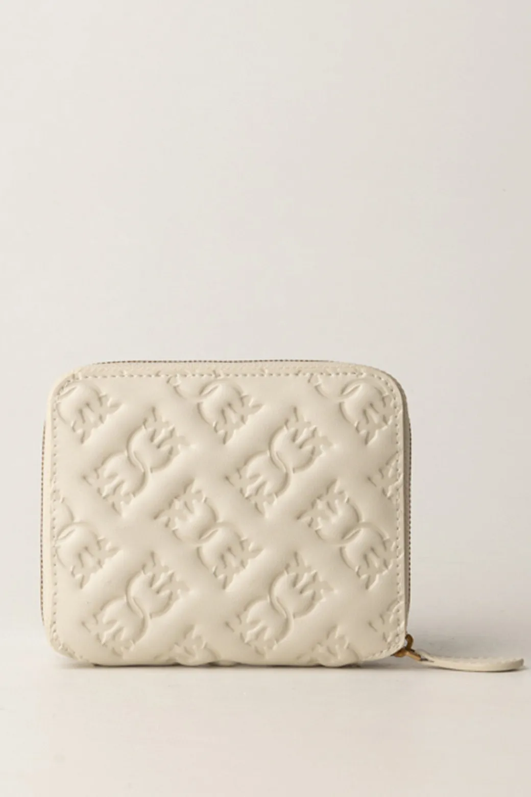 Donna Pinko Portafoglio Quadrato Zip-aroun con Pattern Logo