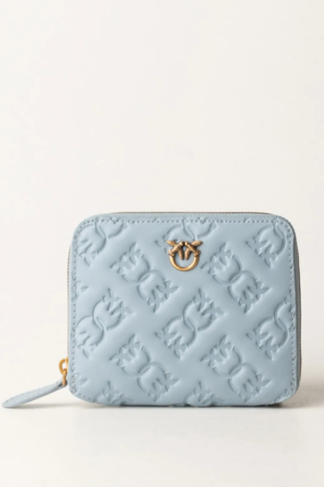 Donna Pinko Portafoglio Quadrato Zip-aroun con Pattern Logo