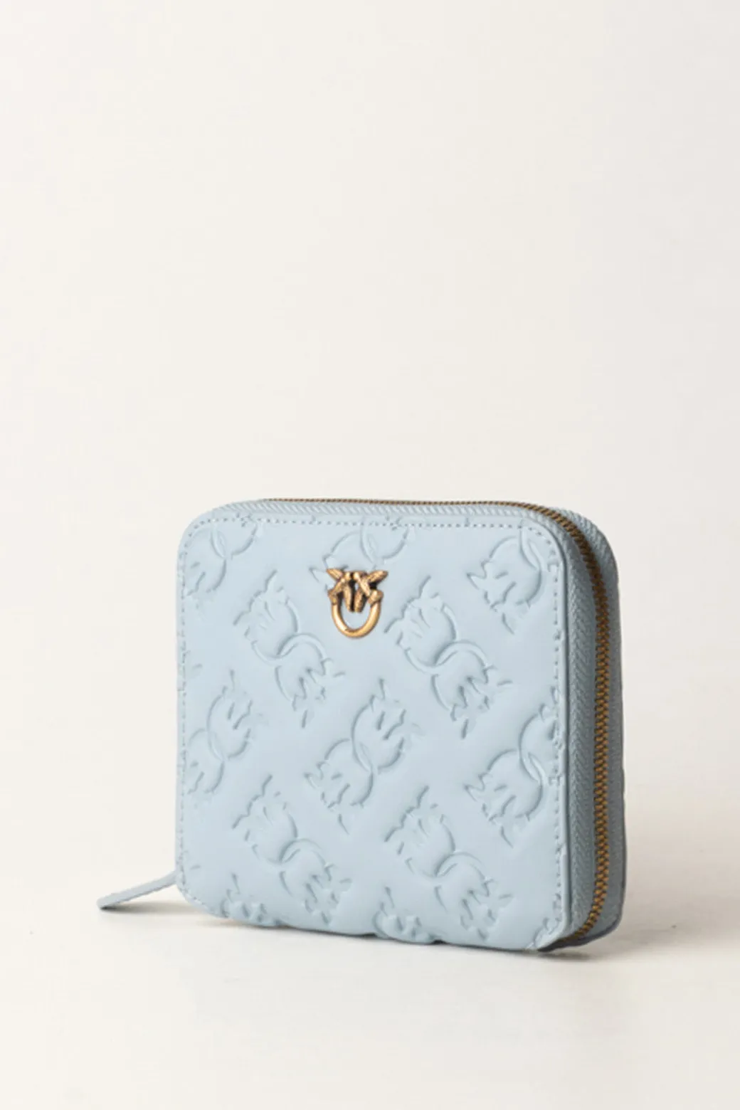 Donna Pinko Portafoglio Quadrato Zip-aroun con Pattern Logo