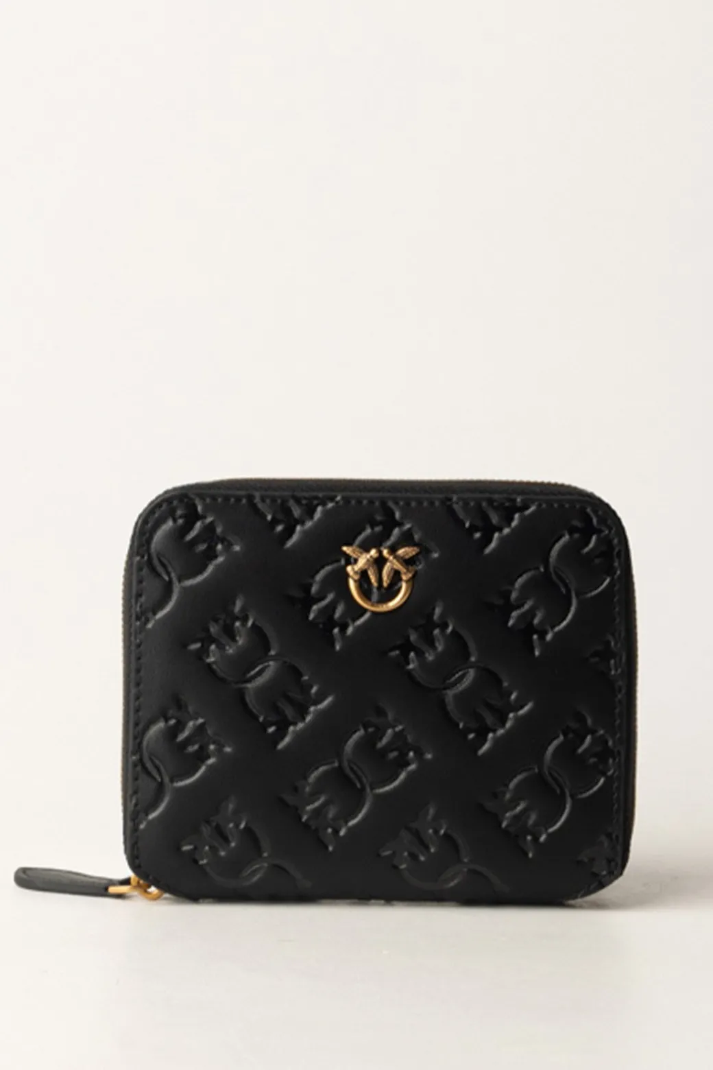 Donna Pinko Portafoglio Quadrato Zip-aroun con Pattern Logo