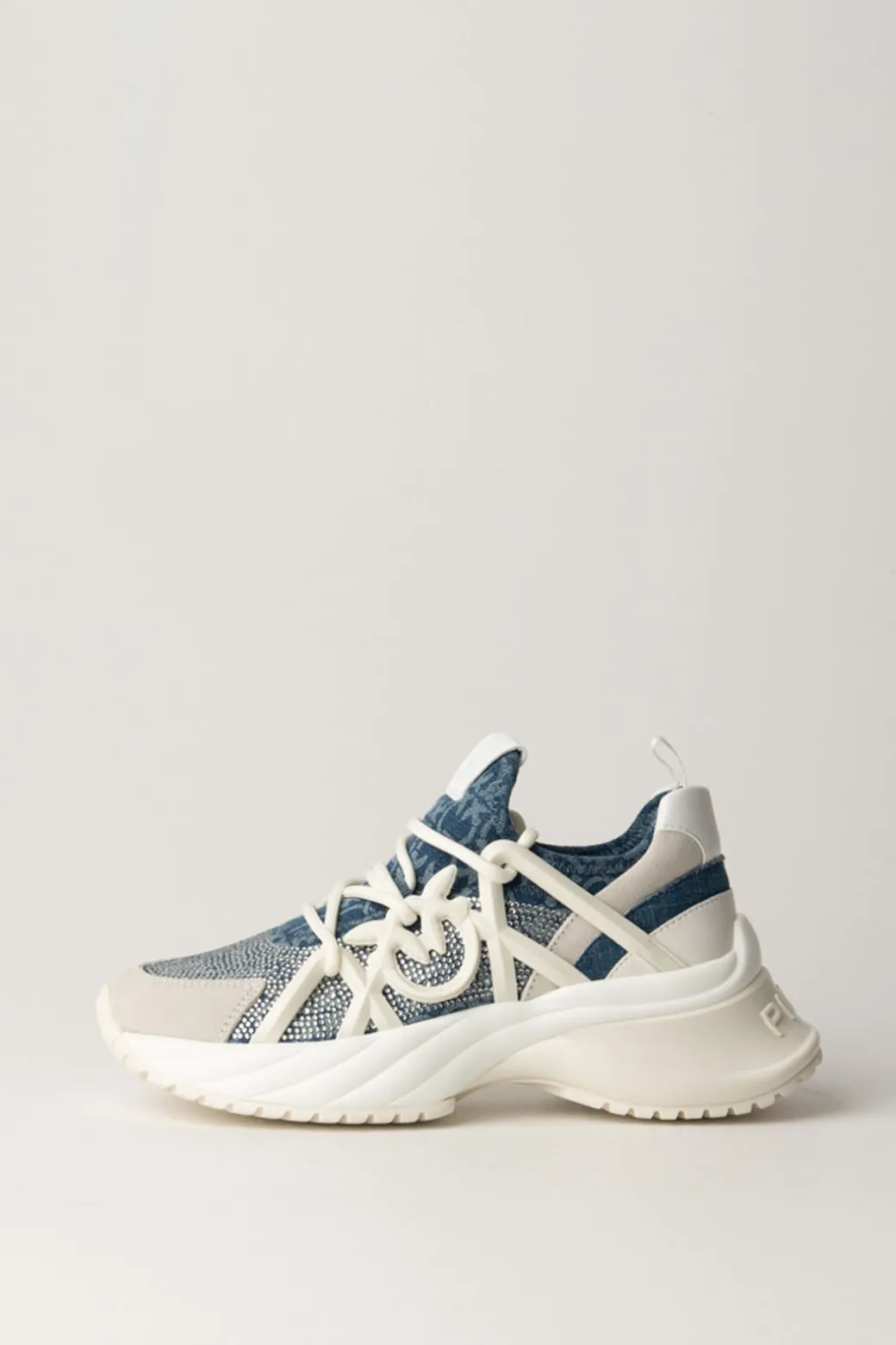 Donna Pinko Sneakers con Logo e Strass