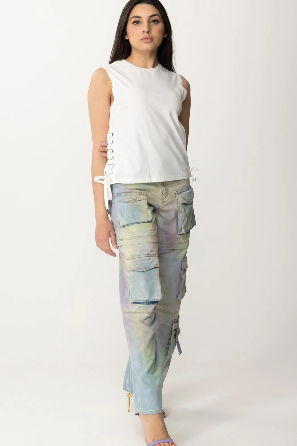 Donna Pinko T-shirt con Lacci