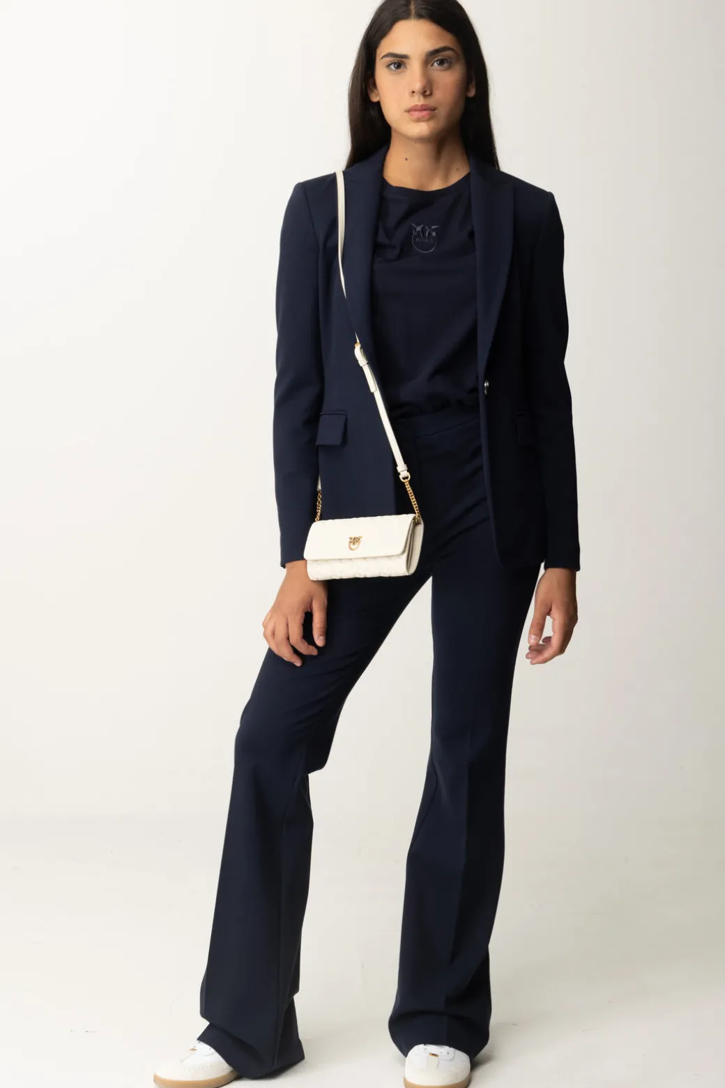 Donna Pinko T-shirt con Ricamo Love Birds