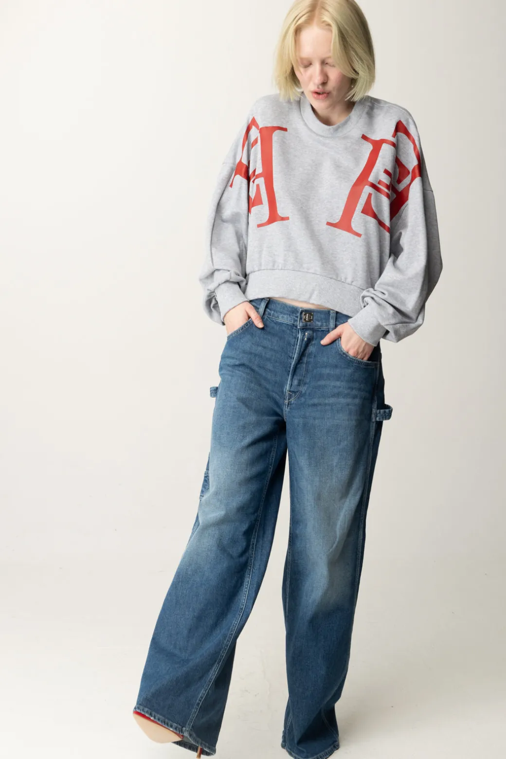 Donna Replay Jeans con Tasconi Wide Leg