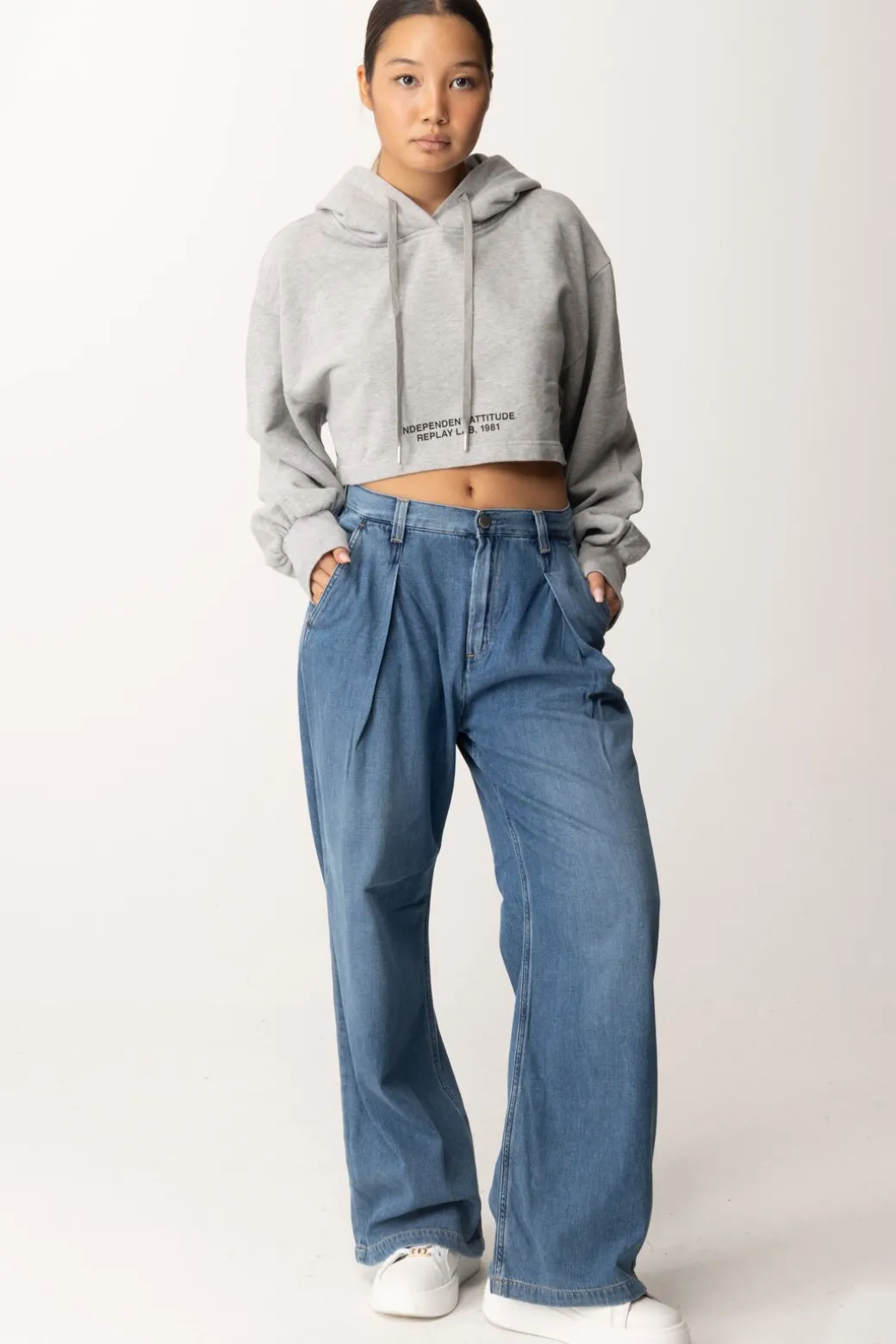 Donna Replay Jeans Wide Leg