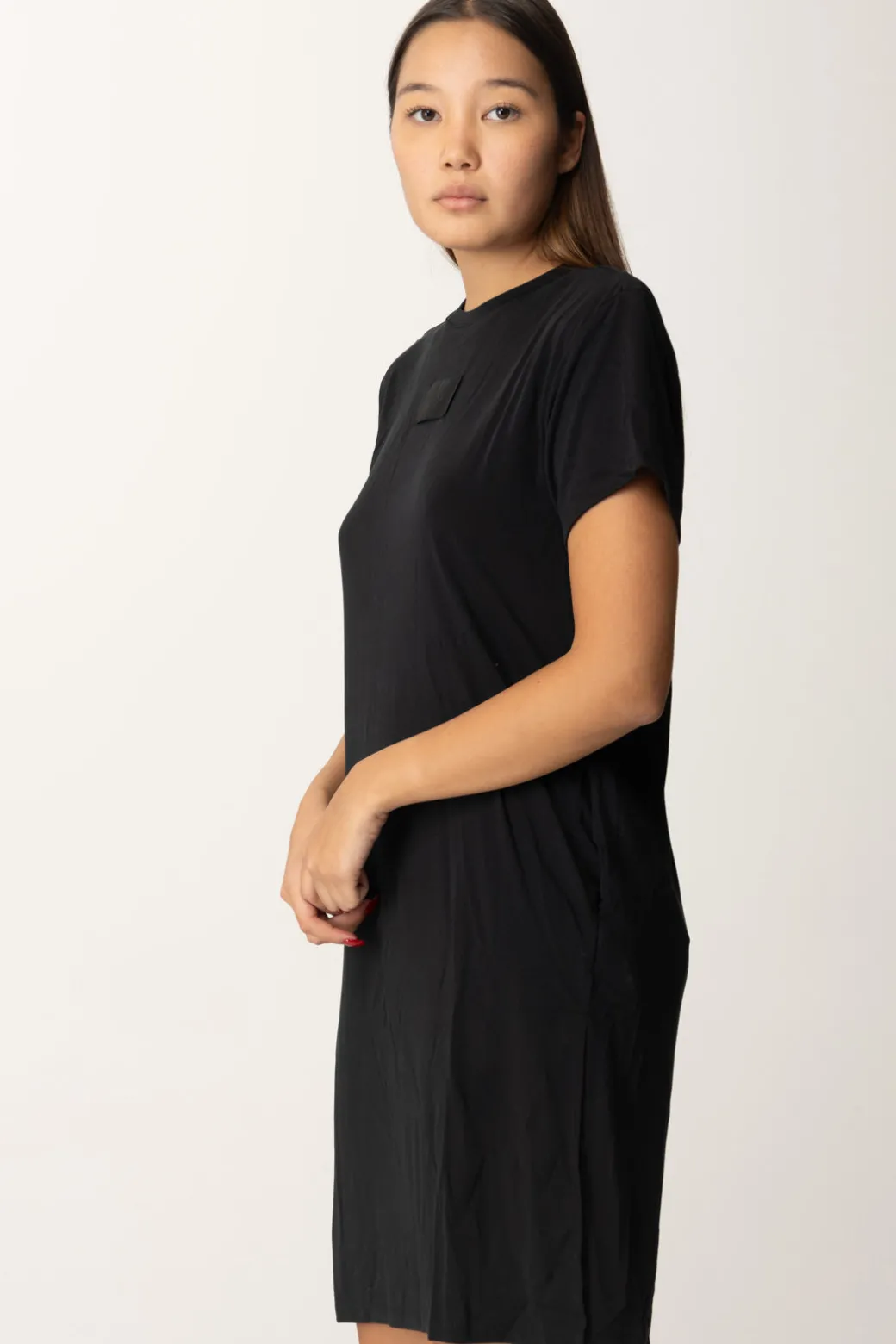 Donna Replay Mini Abito T-shirt con Etichetta