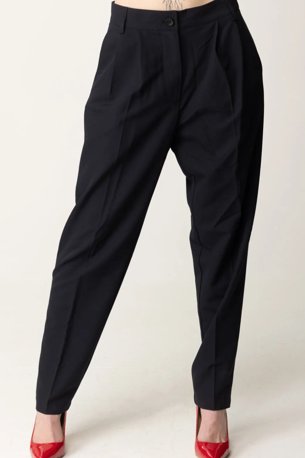 Donna Replay Pantaloni Carrot In Twill