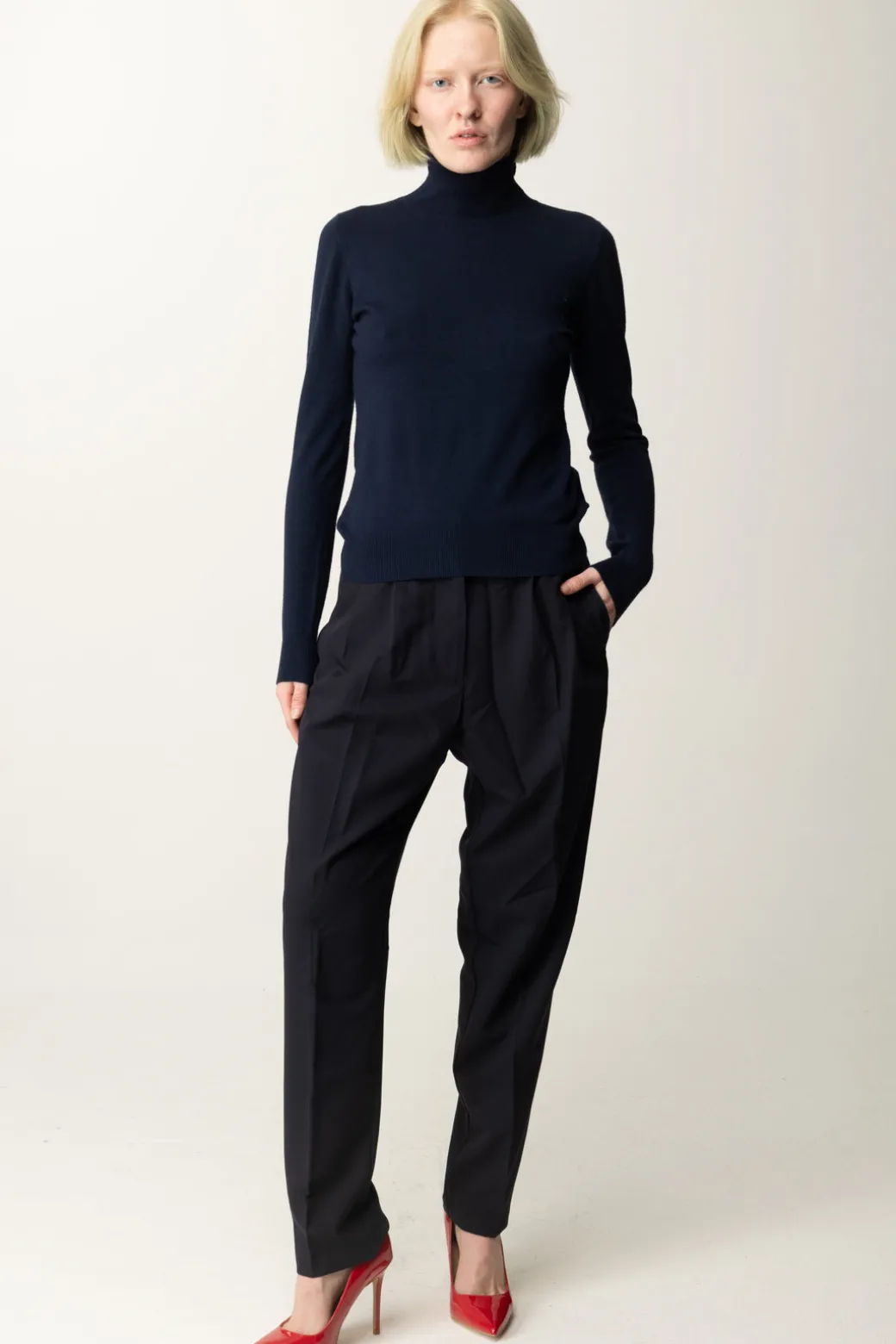 Donna Replay Pantaloni Carrot In Twill