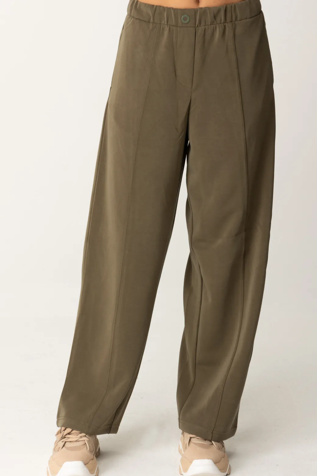 Donna Replay Pantaloni Larghi a Vita Alta